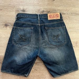 A Bathing Ape Jean Shorts sz M